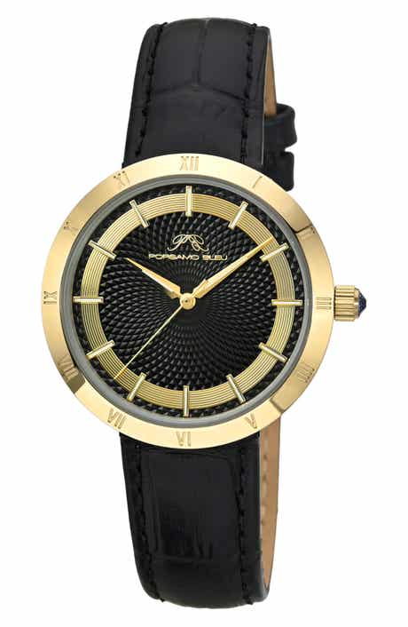 PORSAMO BLEU Monroe Leather Strap Watch