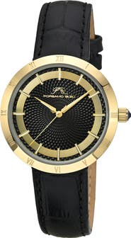 PORSAMO BLEU Monroe Leather Strap Watch