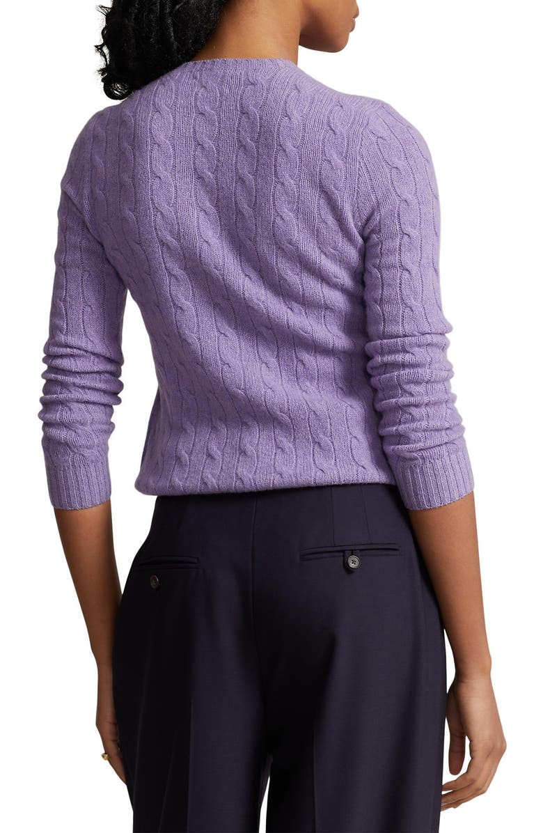 Polo Ralph Lauren Julianna Wool & Cashmere Cable Stitch Sweater, Alternate, color, 