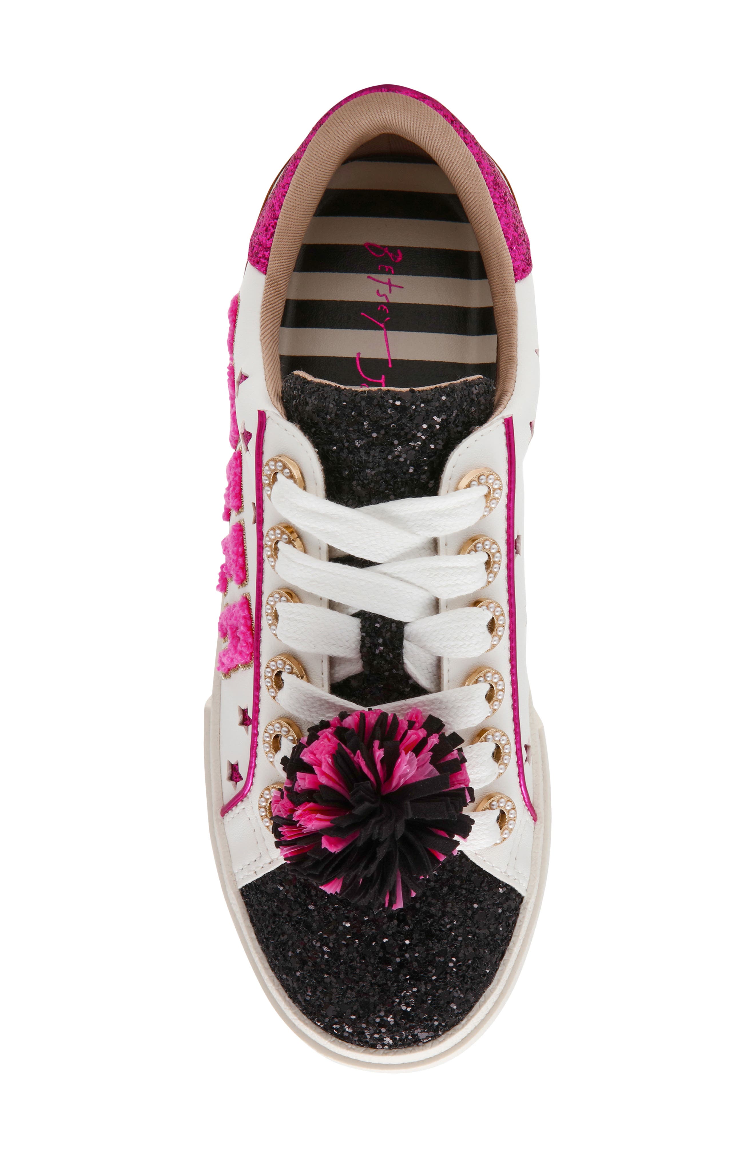 Piper Cheer Sneaker, Alternate, color, FUCHSIA MULTI