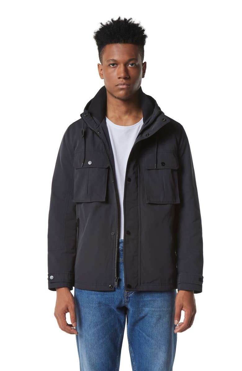 Andrew Marc Marc New York Zenith Hooded Shirt Jacket, Alternate, color, 
