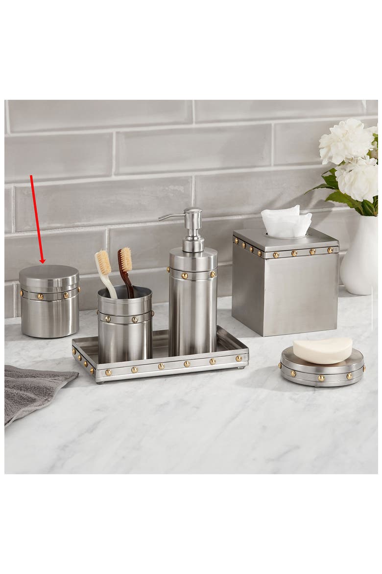 Rivets Canister, Alternate, color, SILVER