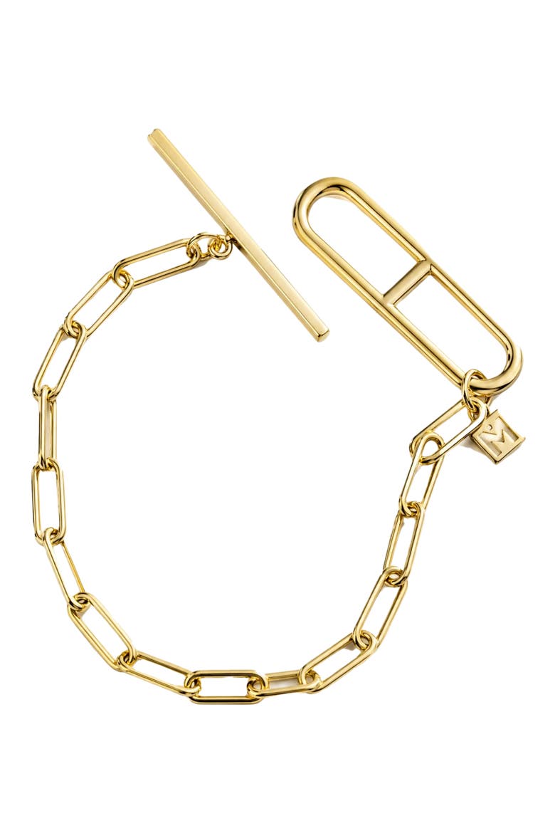 The Capri Toggle Chain Link Bracelet, Main, color, GOLD