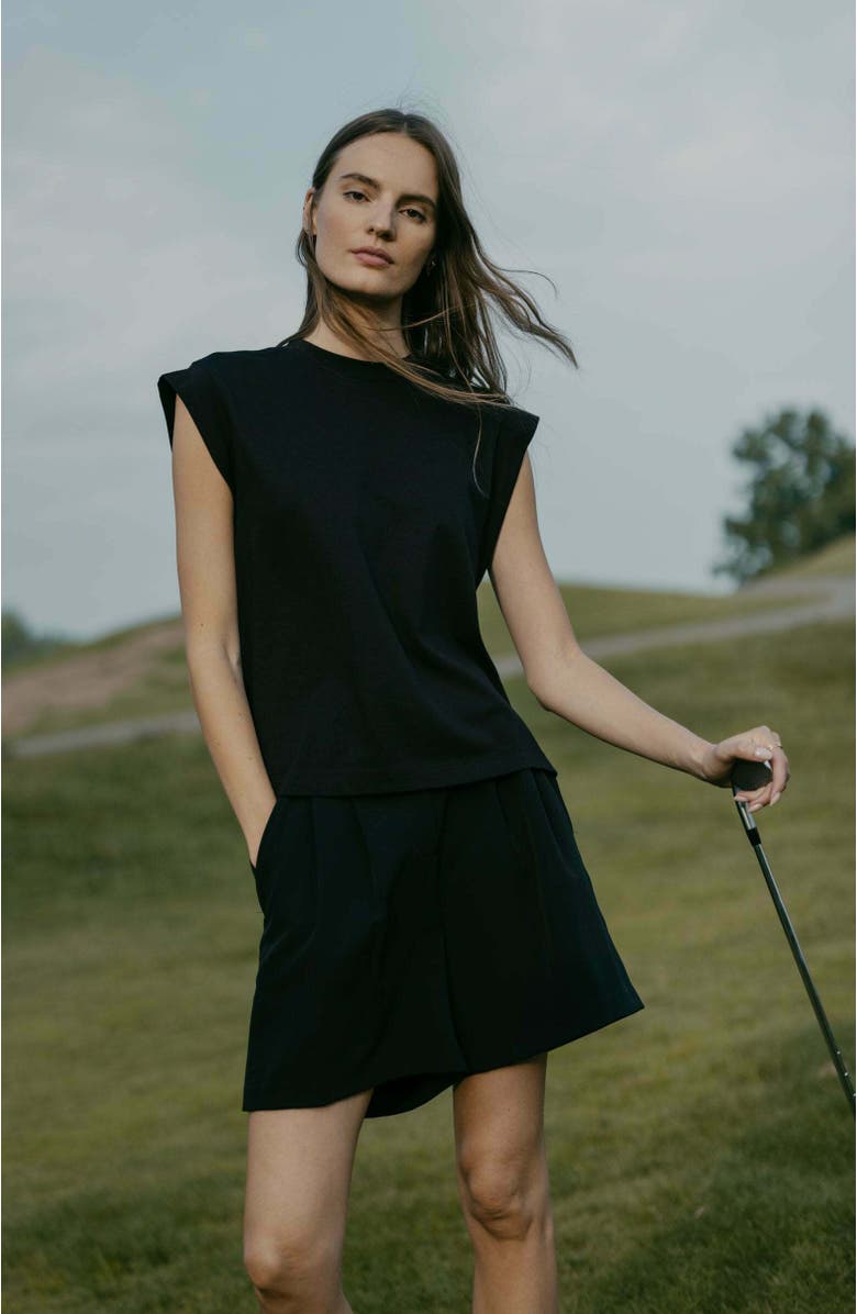 Honors The Sleeveless Shirt, Alternate, color, Black