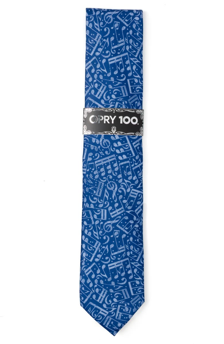 Cufflinks, Inc. Grand Ole Opry Note Pattern Neck Tie, Alternate, color, Blue