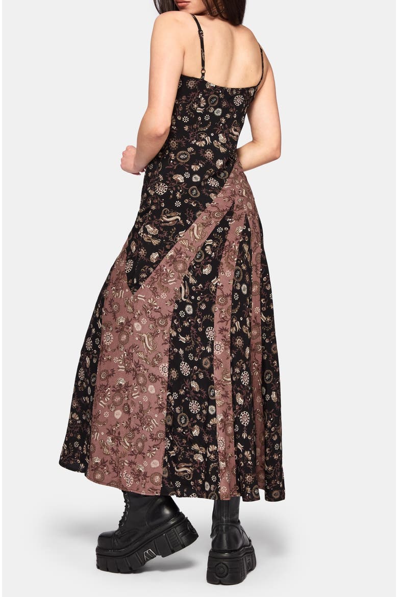 Sylra Ditsy Folk Print Midaxi Dress, Alternate, color, Pink