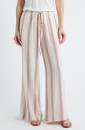 Cloth & Stone Stripe Drawstring Wide Leg Pants