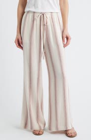 Cloth & Stone Stripe Drawstring Wide Leg Pants