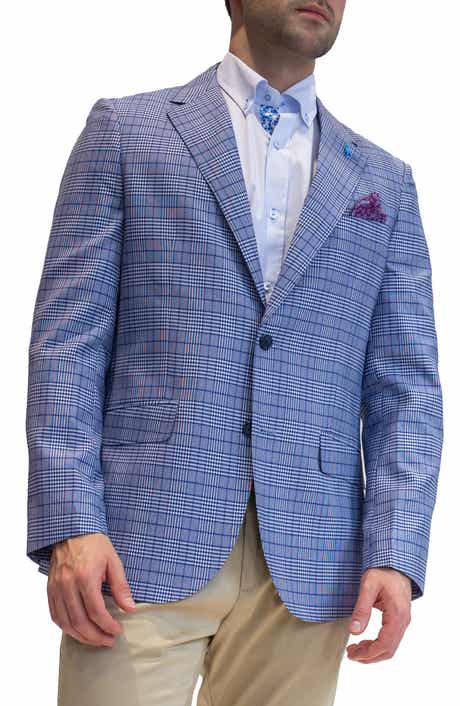 TailorByrd Textured Plaid Sport Coat