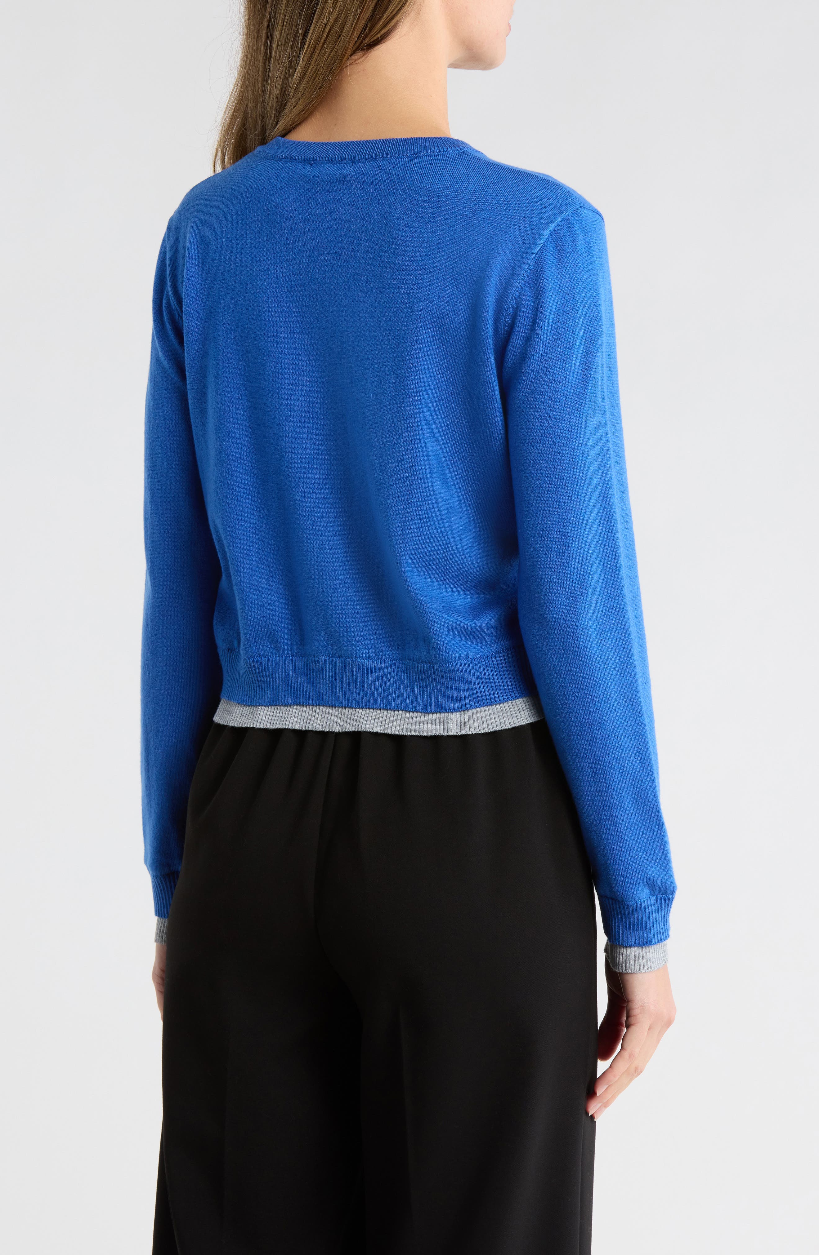 Contrast Trim Cardigan - image 2