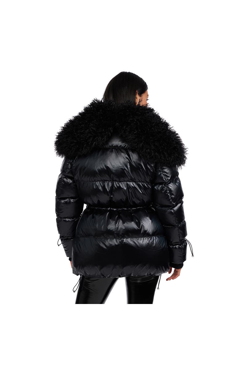 Pajar Electra Mid Puffer with Detachable shearling Lined Split Hood, Alternate, color,