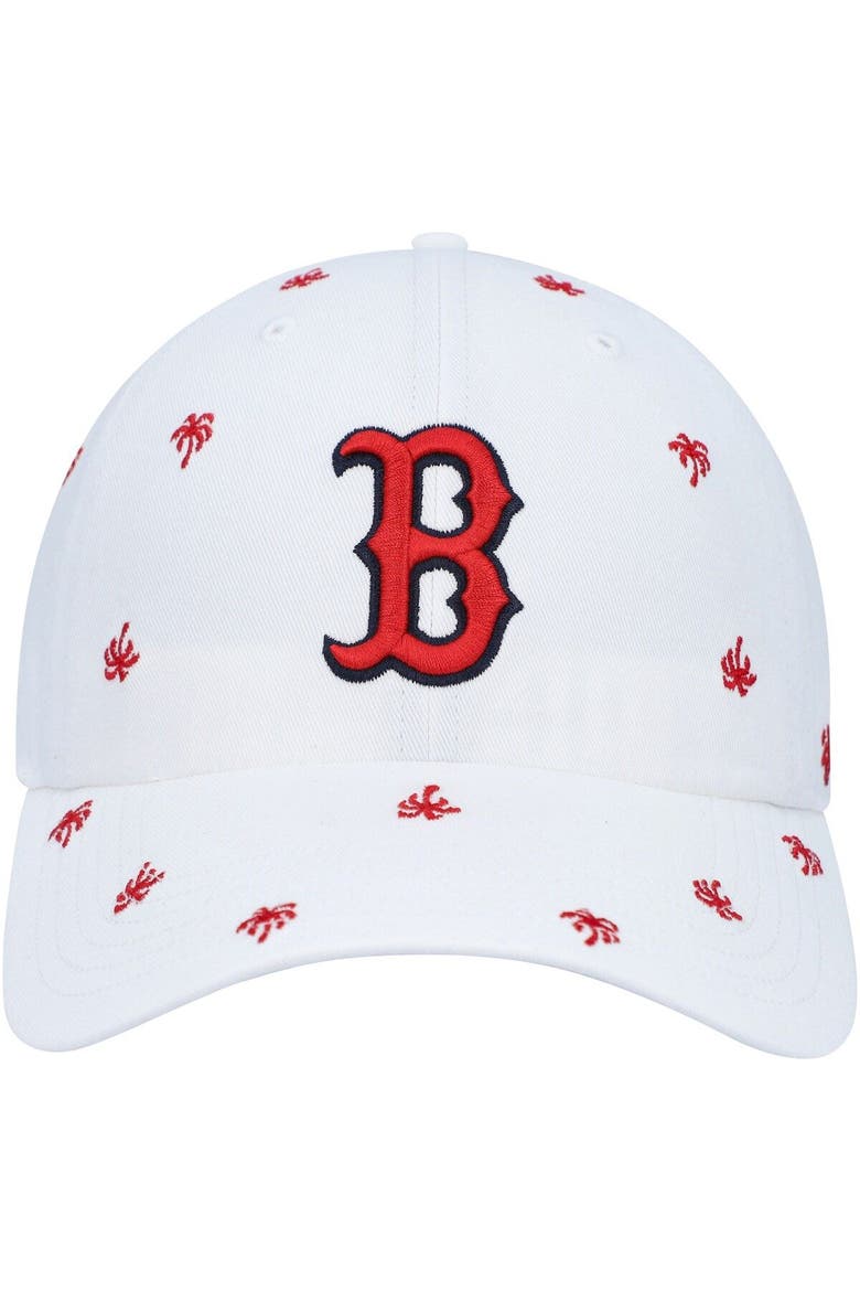 Women's '47  White Boston Red Sox Spring Training Confetti Clean Up Adjustable Hat, Alternate, color, White