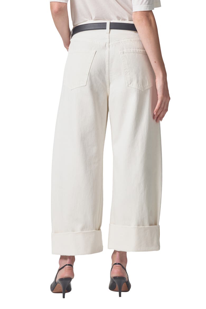 Ayla Baggy Wide Leg Jeans, Alternate, color, PASHMINA OFF W