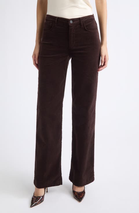 Scottie Wide Leg Velvet Pants