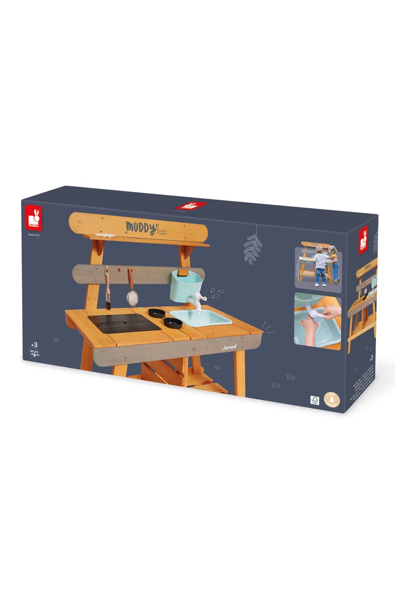 Muddy Lab Outdoor Kitchen Playset, Alternate, color, BROWN