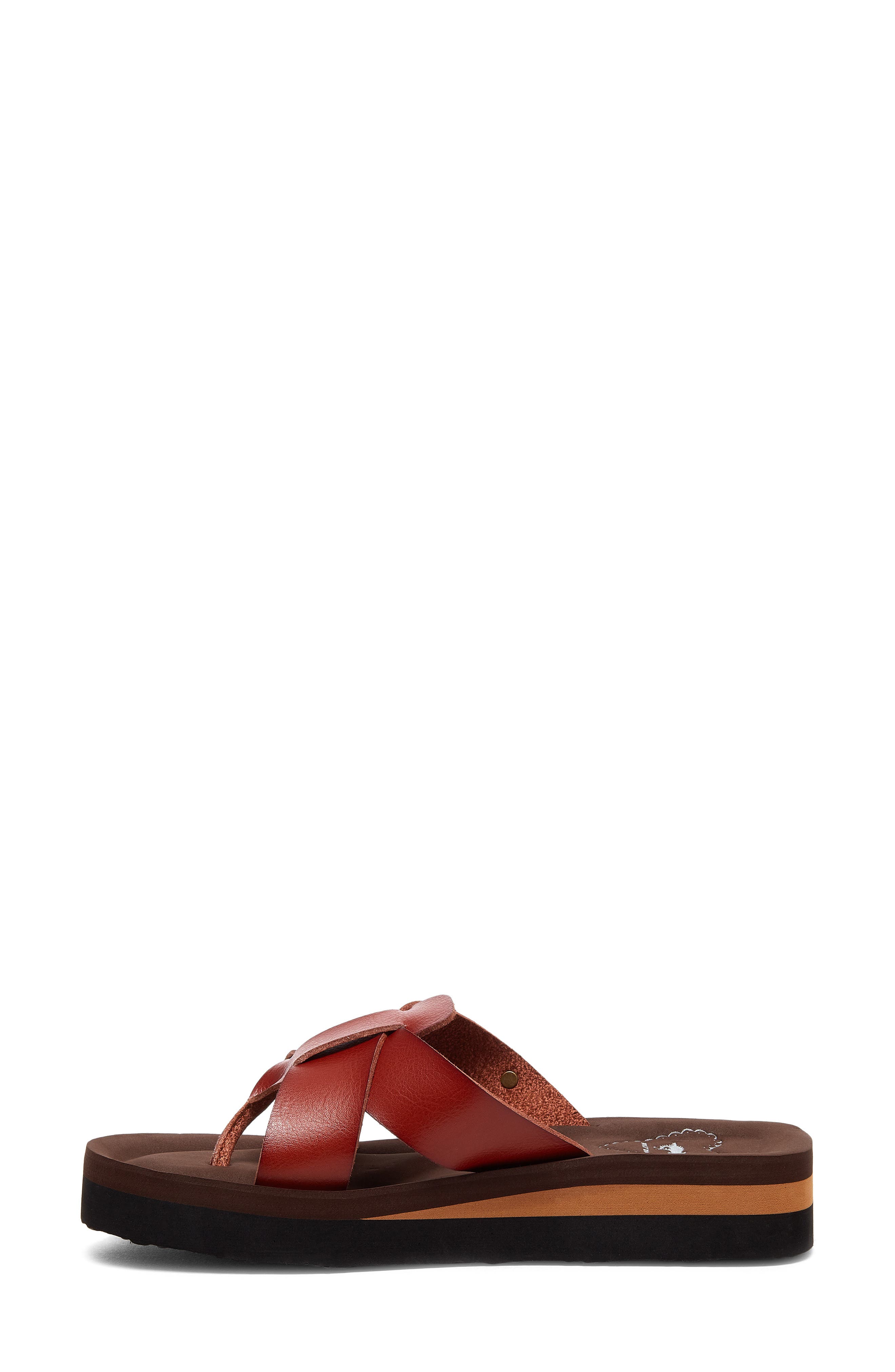 Wilmer Faux Leather Sandal, Alternate, color, BROWN