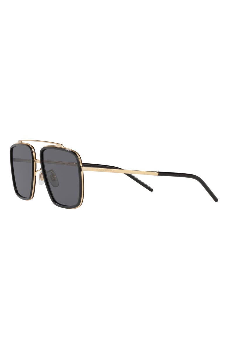Dolce&Gabbana 57mm Polarized Navigator Sunglasses, Alternate, color, 