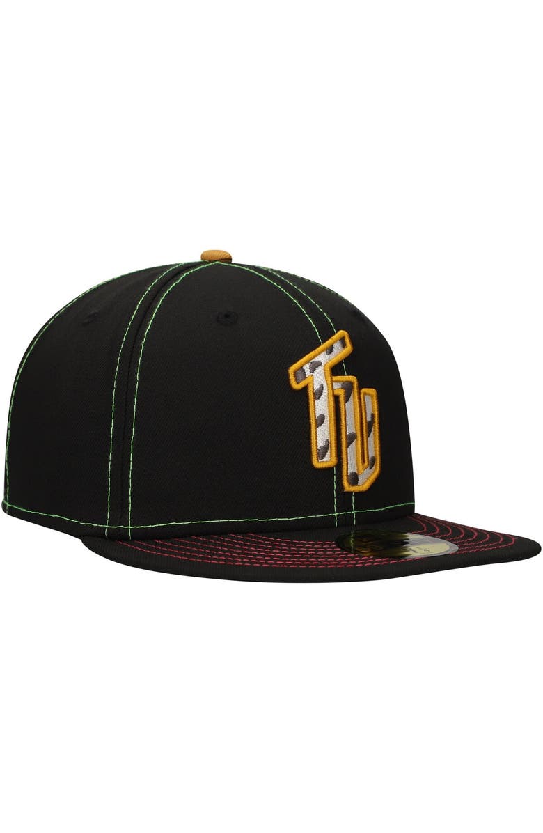 New Era Men's New Era Black Tumba Vacas de Wichita Copa de la Diversión 59FIFTY Fitted Hat, Alternate, color, Black