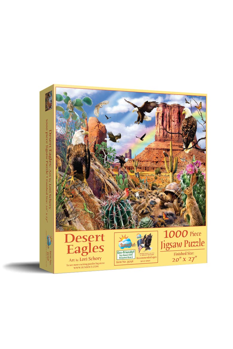 Desert Eagles 1000 piece Jigsaw Puzzle for Adults, Main, color, Multicolor