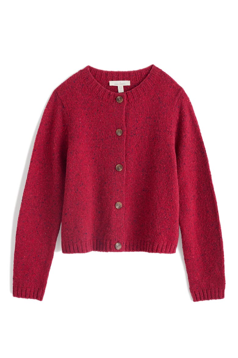 Dawson Pick Merino Wool Blend Cardigan, Main, color, DAHLIA