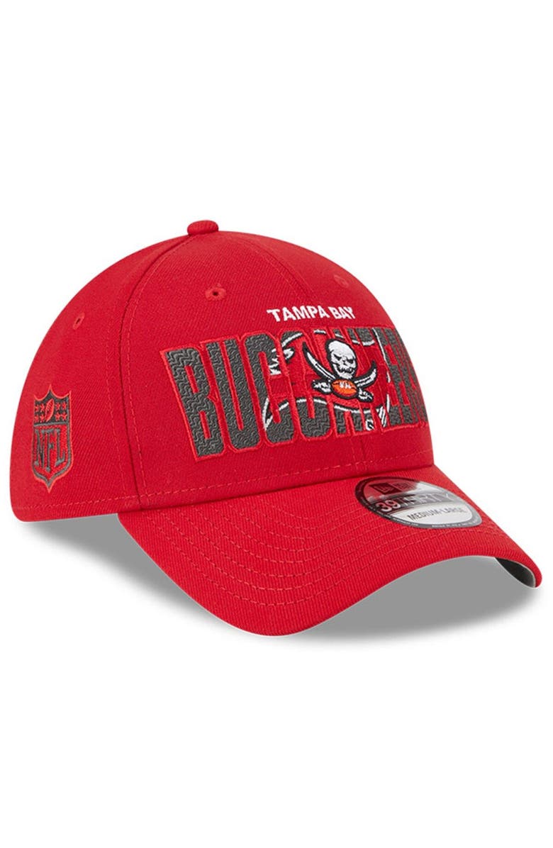 New Era Men's New Era Red Tampa Bay Buccaneers 2023 NFL Draft 39THIRTY Flex Hat, Main, color, 