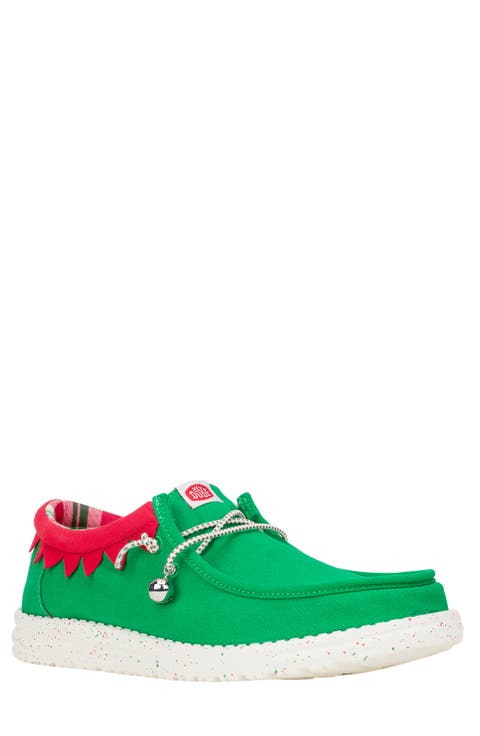 Wally Holiday Moc Toe Slip-On Shoe (Men)