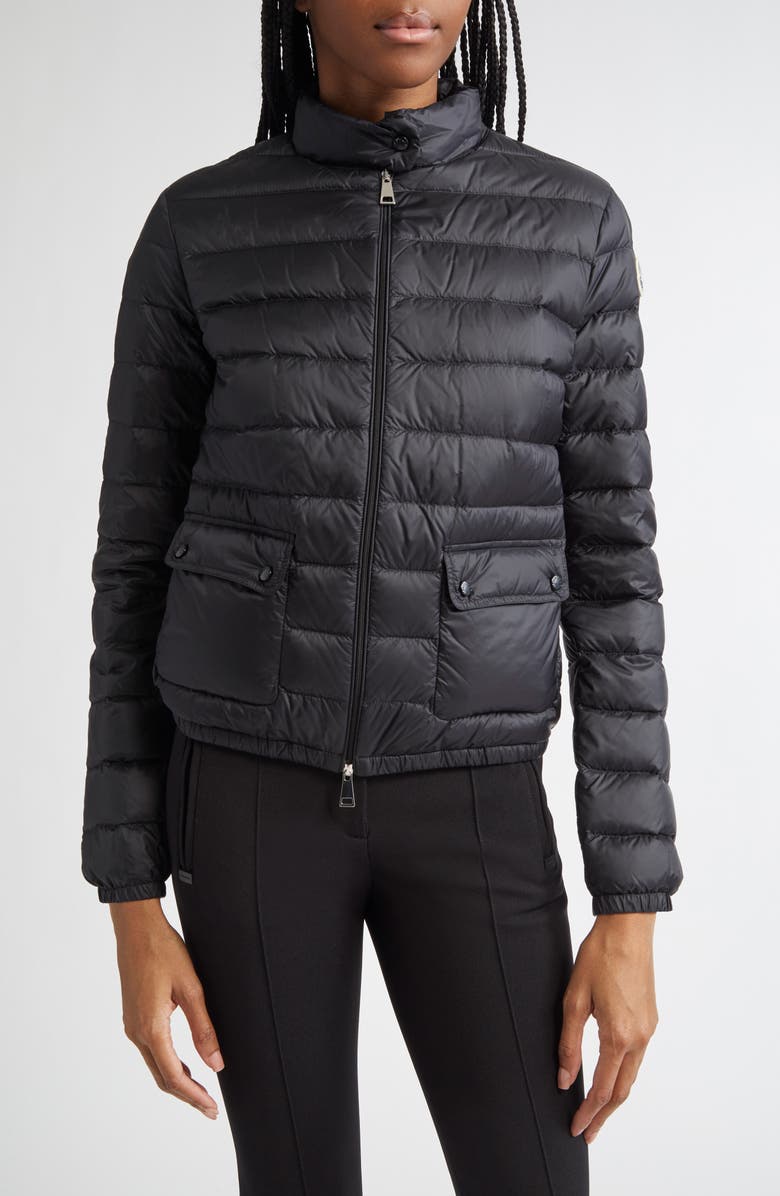 Moncler Lans Down Jacket, Main, color, Black/ Black