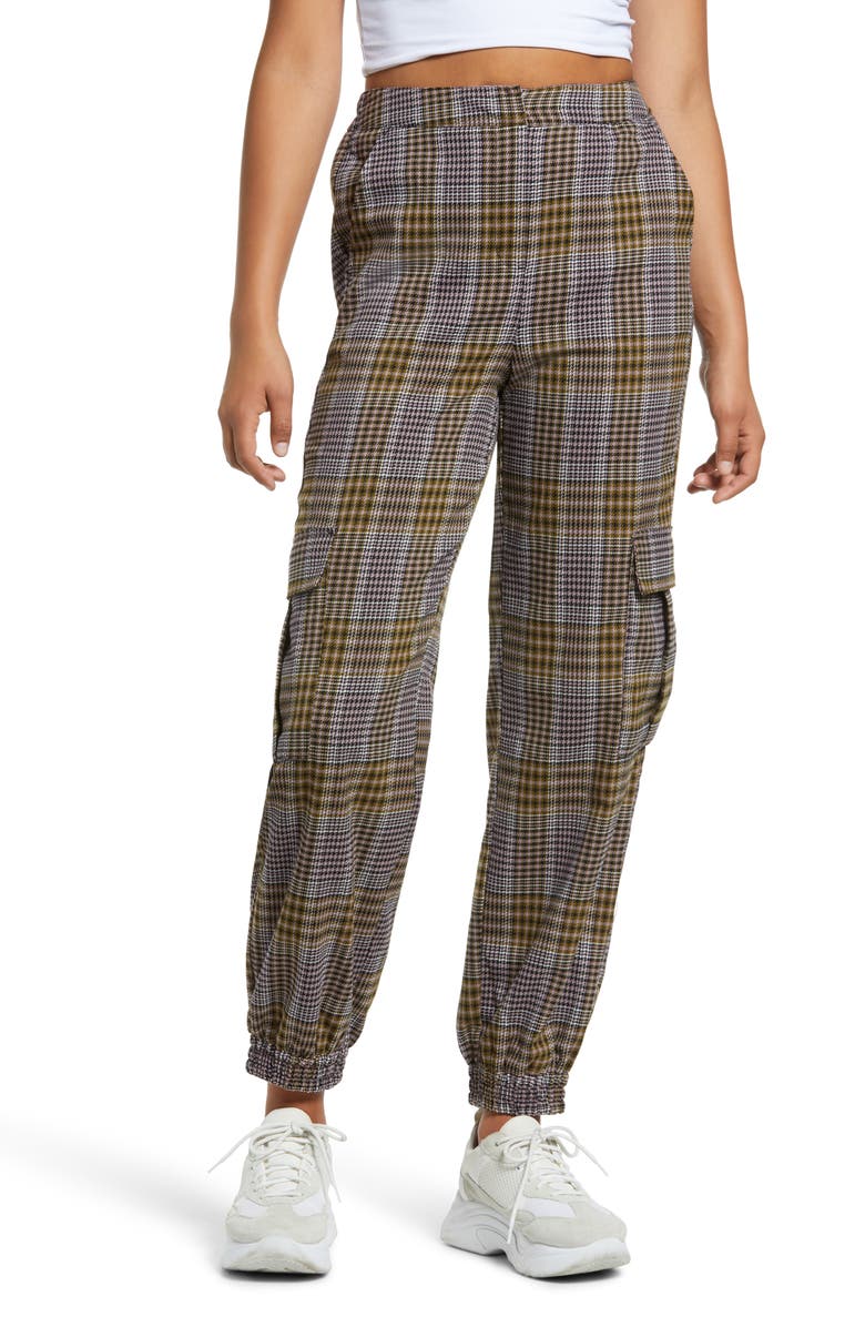 VERO MODA Bobbie Plaid Joggers, Main, color,