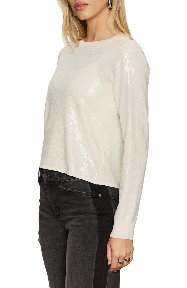 Sanctuary Sparkle Together Sweater, Alternate, color, Chalk White
