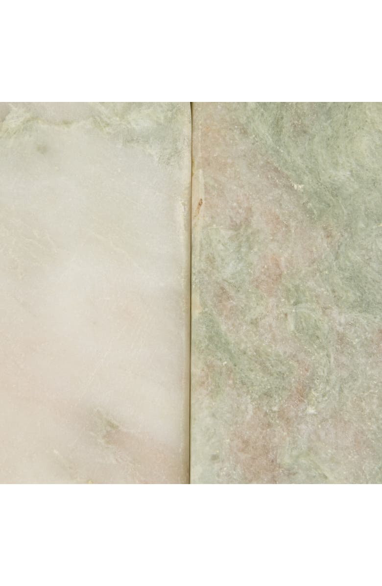 Storied Home Half Arch Marble Bookends, Green, Alternate, color,