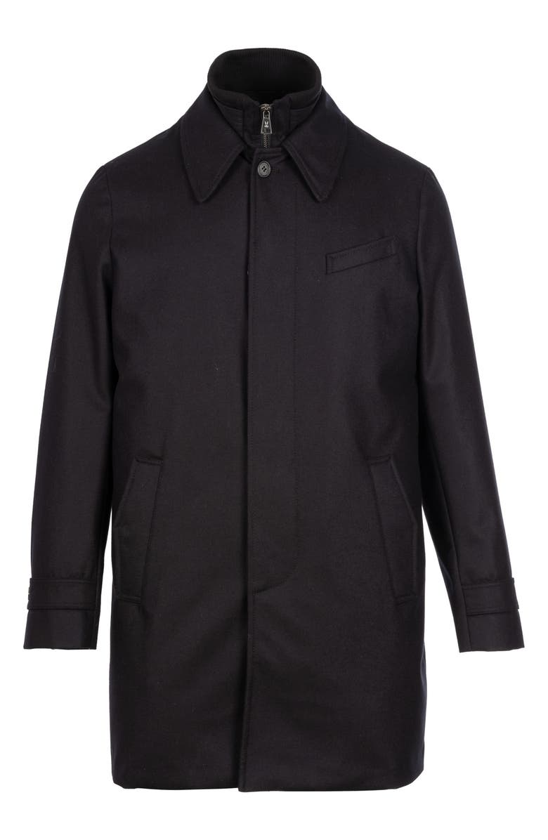 Norwegian Wool Waterproof Virgin Wool
Silk Down Coat with Removable Bib, Alternate, color,