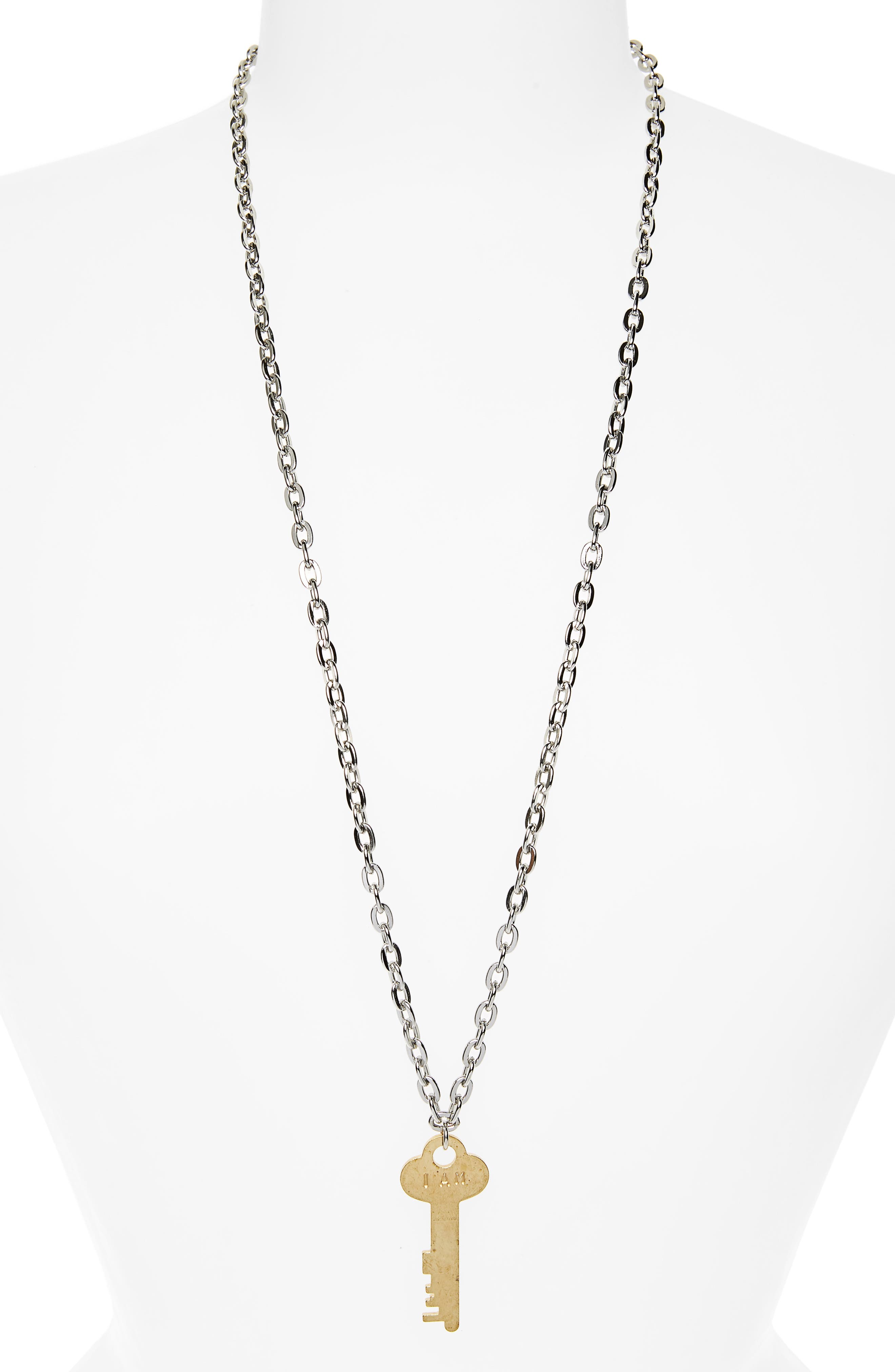 The Giving Keys I Am Grateful Key Charm Necklace (Women) | Nordstrom