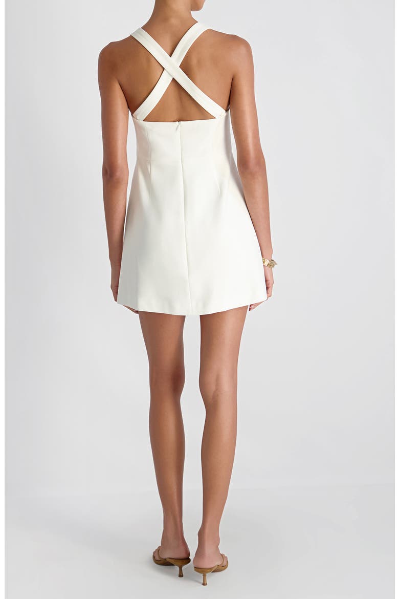 Whisper Crisscross Strap Minidress, Alternate, color, SUMMER WHITE