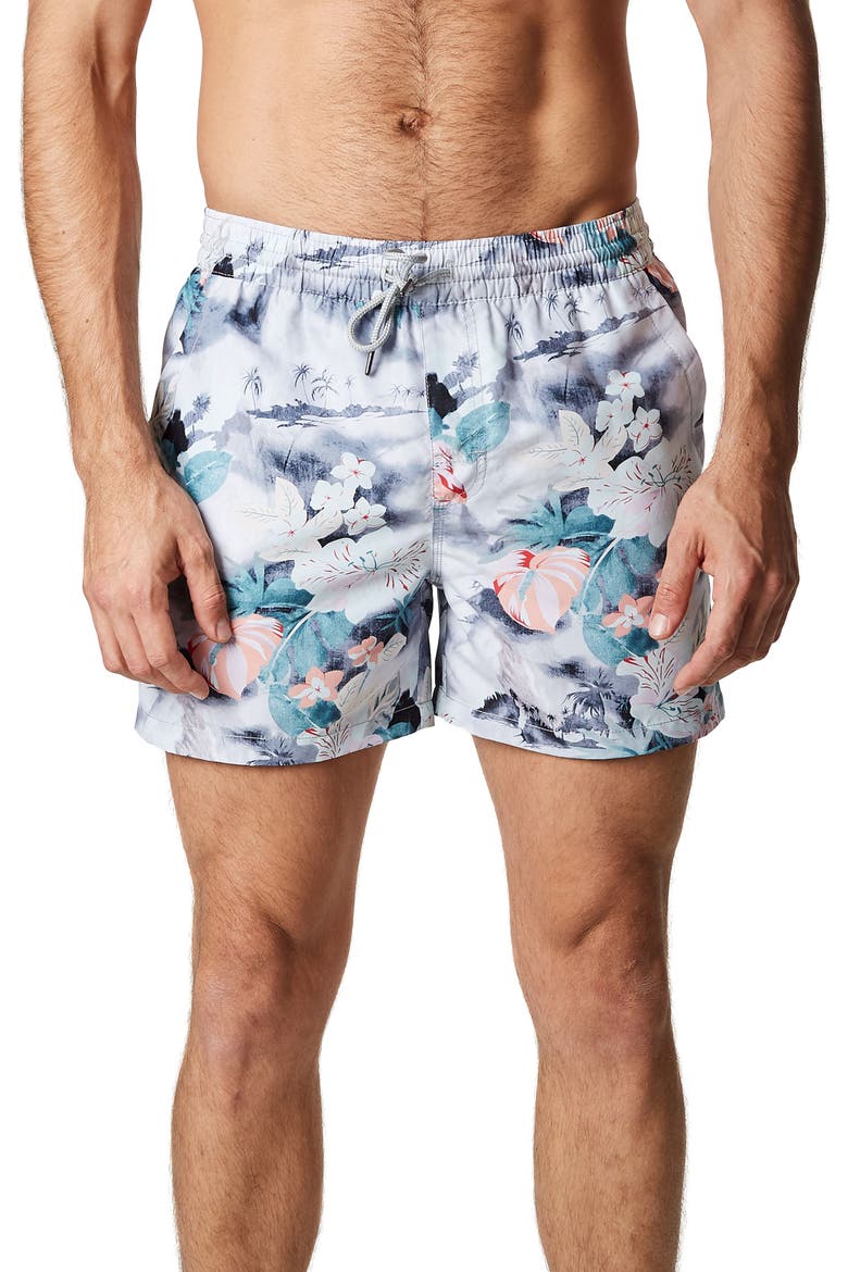 Island Dreams Swim Trunks, Main, color, GREY