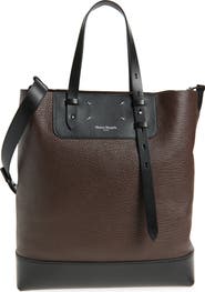Maison Margiela Colorblock Leather Vertical Tote