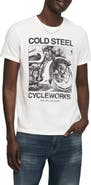 Lucky Brand Cold Steel Cycleworks Graphic Tee