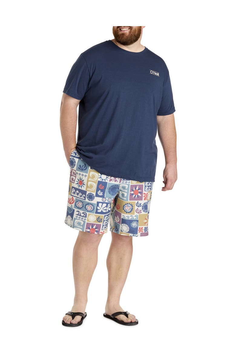 O'Neill Big & Tall Parallel Lines Graphic Tee, Alternate, color, Navy