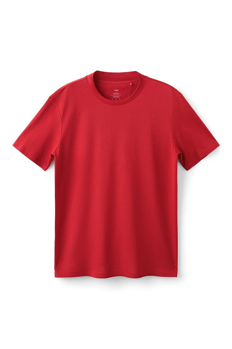 Slim Fit Coolmax® Solid T-Shirt, Alternate, color, RED