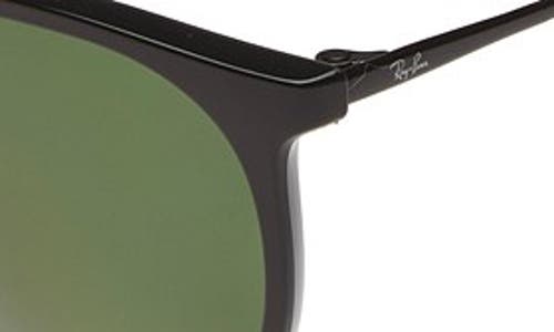 Ray Ban Ray-ban 54mm Polarized Gradient Round Sunglasses In Black/green