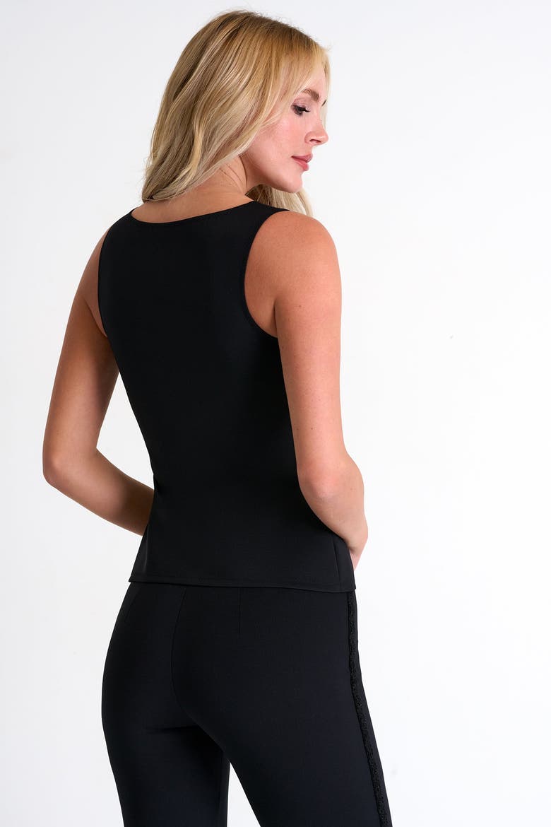 Wide Strap Jersey Top, Alternate, color, Black