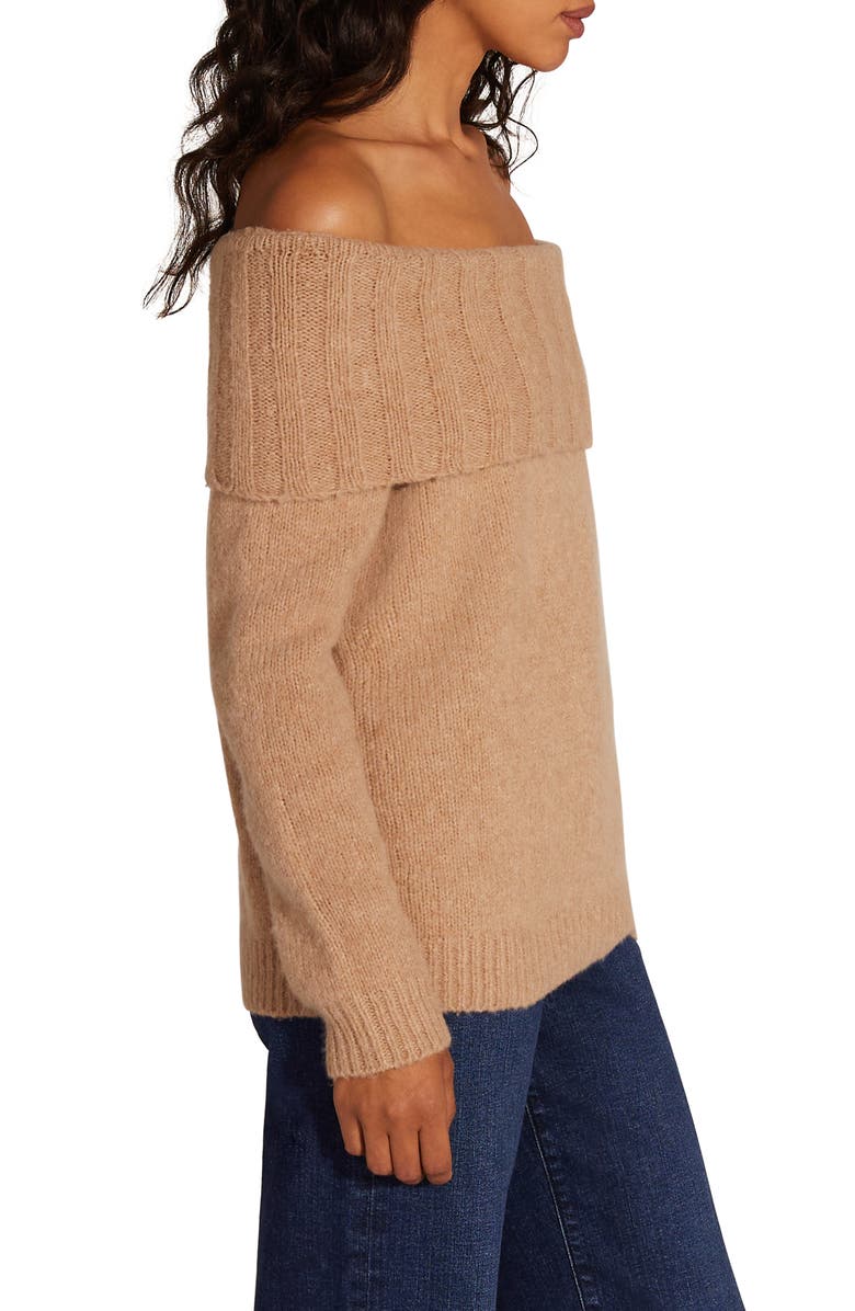 Favorite Daughter The Andrea Off the Shoulder Wool & Cashmere Blend Sweater, Alternate, color, 