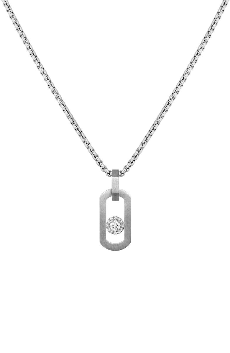 Messika So Move Titanium Necklace, Alternate, color, Titanium