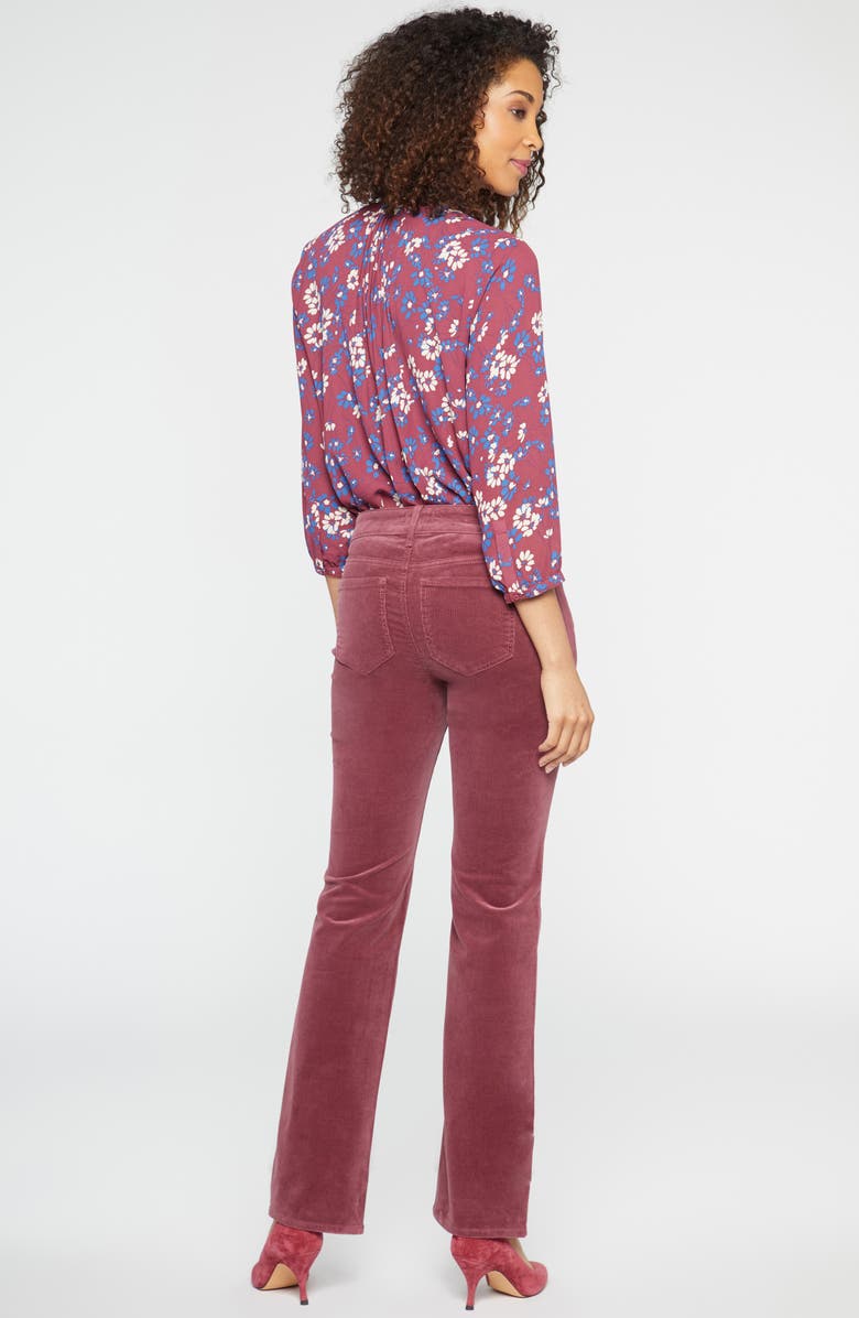 NYDJ Marilyn Corduroy Straight Leg Pants, Alternate, color, Husk
