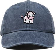 Dalix Strawberry Cow Embroidered Cap