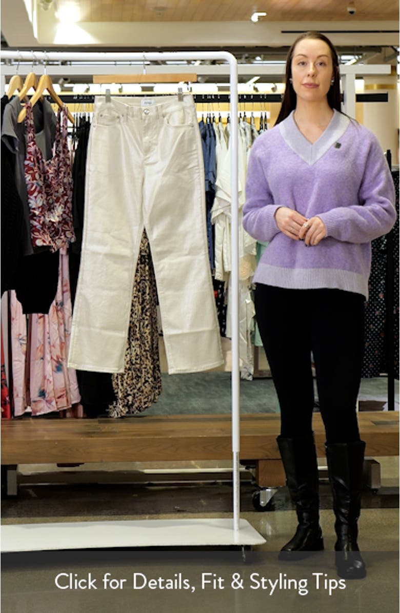 Lennon Coated High Waist Ankle Bootcut Jeans, sales video thumbnail