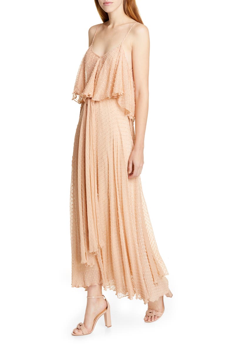 Donatella Fil Coupé Dress, Alternate, color, NUDE