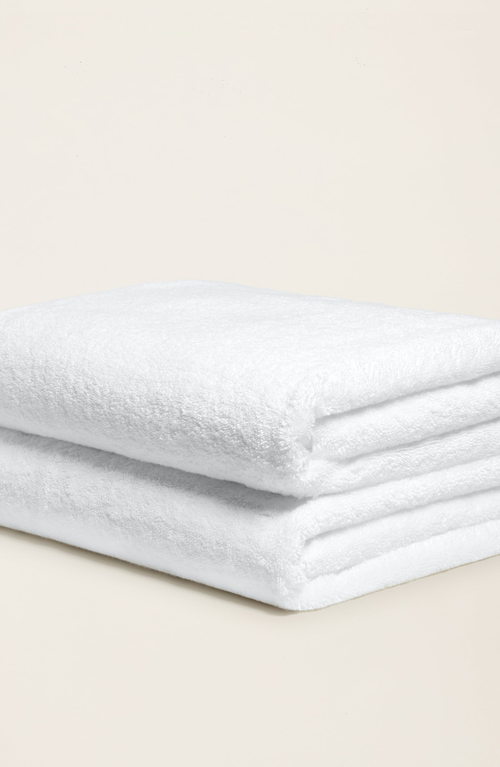 Italic Ultraplush Australian Cotton Bath Sheets In White
