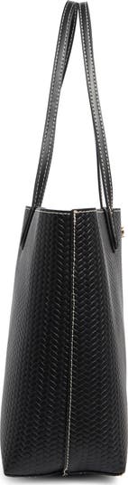 Eva Large Woven Tote Bag & Pouch