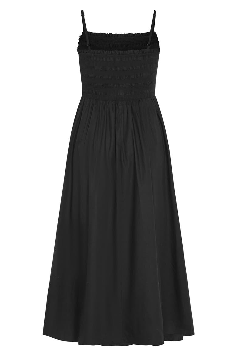 Jolie Fit & Flare Maxi Dress, Alternate, color, BLACK