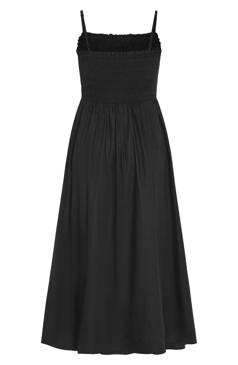 City Chic Jolie Fit & Flare Maxi Dress, Alternate, color, Black